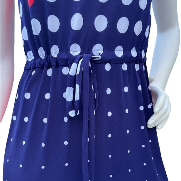 Nine West Polka Dot Sleeveless Dress Size 2P - Picture 7 of 11